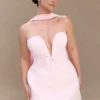 Orellia Strapless Suiting Mini Dress – Soft Pink Orellia Strapless Suiting Mini Dress – Soft Pink