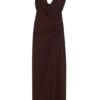 Oria Chiffon Maxi Dress – Cacao Brown Oria Chiffon Maxi Dress – Cacao Brown