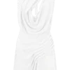 Oria Chiffon Mini Dress – White