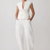 Oriana Linen Oversize Pants – White Oriana Linen Oversize Pants – White