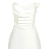 Otillie Rose Halter Mini Dress – White Otillie Rose Halter Mini Dress – White