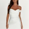 Otillie Rose Halter Mini Dress – White Otillie Rose Halter Mini Dress – White