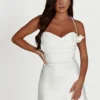 Otillie Rose Halter Mini Dress – White Otillie Rose Halter Mini Dress – White