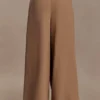 Owen Draped Wide Leg Pants – Mocha