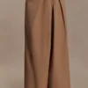 Owen Draped Wide Leg Pants – Mocha
