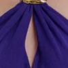 Ozias Halter Semi Sheer Knit Maxi Dress – Deep Purple Ozias Halter Semi Sheer Knit Maxi Dress – Deep Purple