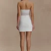 Palmer Mesh Corset Mini Dress – Ivory