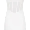 Palmer Mesh Corset Mini Dress – Ivory