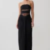 Paulina Cut Out Strapless Maxi Dress – Black Paulina Cut Out Strapless Maxi Dress – Black