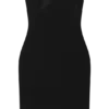 Paulina Velvet Strapless Mini Dress – Black