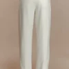 Penelope Pleated High Waisted Pants – Ivory