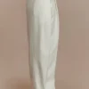 Penelope Pleated High Waisted Pants – Ivory