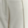 Penelope Pleated High Waisted Pants – Ivory