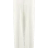 Penelope Pleated High Waisted Pants – Ivory