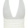 Peregrine Modal Gathered Halter Top – White Peregrine Modal Gathered Halter Top – White