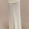 Petra Ruched Knit Maxi Skirt – Ivory Petra Ruched Knit Maxi Skirt – Ivory