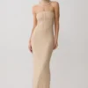Phi Multi-Wear Cowl Diamante Maxi Dress – Gold Phi Multi-Wear Cowl Diamante Maxi Dress – Gold