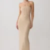 Phi Multi-Wear Cowl Diamante Maxi Dress – Gold Phi Multi-Wear Cowl Diamante Maxi Dress – Gold