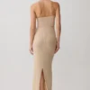 Phi Multi-Wear Cowl Diamante Maxi Dress – Gold Phi Multi-Wear Cowl Diamante Maxi Dress – Gold