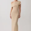 Phi Multi-Wear Cowl Diamante Maxi Dress – Gold Phi Multi-Wear Cowl Diamante Maxi Dress – Gold
