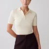 Philly Knit Button Up Top – Ivory