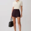 Philly Knit Button Up Top – Ivory