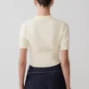 Philly Knit Button Up Top – Ivory