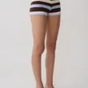 Philly Stripe Knit Short – Chocolate/Blue Philly Stripe Knit Short – Chocolate/Blue