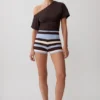 Philly Stripe Knit Short – Chocolate/Blue Philly Stripe Knit Short – Chocolate/Blue