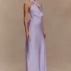 Phyllis Satin Halter Maxi Dress – Lilac Phyllis Satin Halter Maxi Dress – Lilac