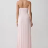 Pia Ribbed Strapless Maxi Dress – Baby Pink Pia Ribbed Strapless Maxi Dress – Baby Pink