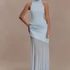 Portia Scuba Sleeveless Top – Pale Blue Portia Scuba Sleeveless Top – Pale Blue