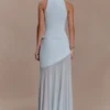 Portia Scuba Sleeveless Top – Pale Blue Portia Scuba Sleeveless Top – Pale Blue