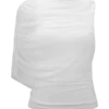 Pruedance Slinky Draped Top With Mesh Overlay – White Pruedance Slinky Draped Top With Mesh Overlay – White