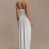 Quincy Halter Maxi Dress With Hardware – Ivory