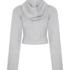 Quinn Zip Up Hoodie – Light Grey Marle