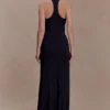 Ramona Modal Maxi Dress With Hardware – Black Ramona Modal Maxi Dress With Hardware – Black