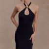 Ramona Modal Maxi Dress With Hardware – Black Ramona Modal Maxi Dress With Hardware – Black