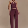 Ramona Modal Straight Leg Pant – Mahogany Ramona Modal Straight Leg Pant – Mahogany