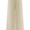 Raya Mid Rise Wide Leg Linen Pant – Natural Beige