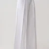Raya Mid Rise Wide Leg Linen Pant – White Raya Mid Rise Wide Leg Linen Pant – White