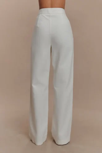 Rayne Wide Leg Denim Jeans – White Rayne Wide Leg Denim Jeans – White