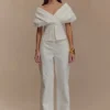 Rayne Wide Leg Denim Jeans – White Rayne Wide Leg Denim Jeans – White