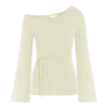 Reagan Off Shoulder Knit Top – White Reagan Off Shoulder Knit Top – White