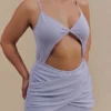 Reama Wrap Over Knit Maxi Dress – Cornflower Blue Reama Wrap Over Knit Maxi Dress – Cornflower Blue