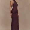 Reece Halter Knit Maxi Dress – Chocolate Reece Halter Knit Maxi Dress – Chocolate
