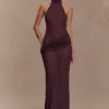 Reece Halter Knit Maxi Dress – Chocolate Reece Halter Knit Maxi Dress – Chocolate