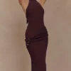 Reece Halter Knit Maxi Dress – Chocolate Reece Halter Knit Maxi Dress – Chocolate