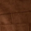 Remy Faux Suede & Leather Collared Jacket – Tan
