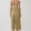 Renee Lurex Crochet Maxi Dress – Gold Renee Lurex Crochet Maxi Dress – Gold
